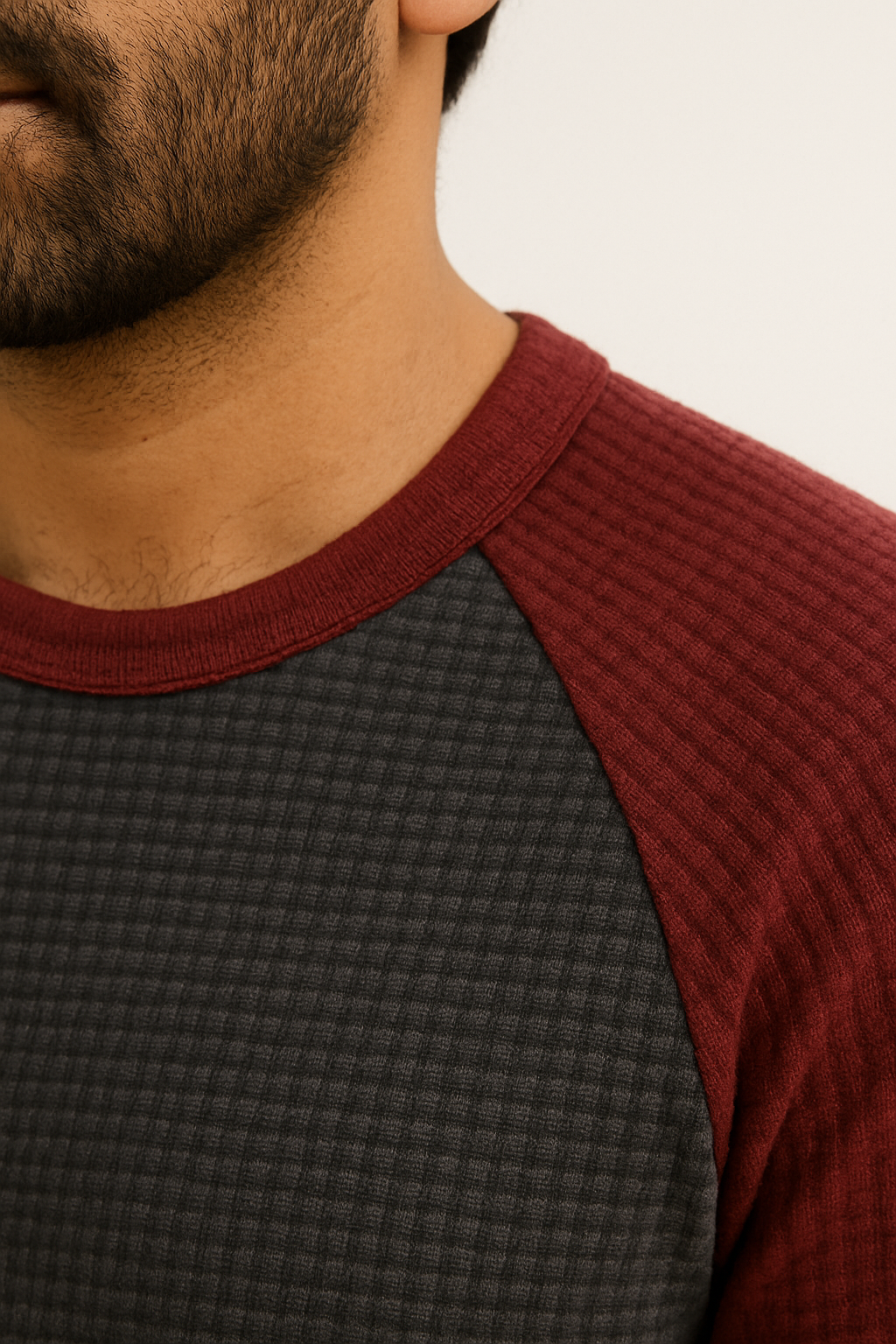 Men’s Waffle Knit Raglan T-Shirt