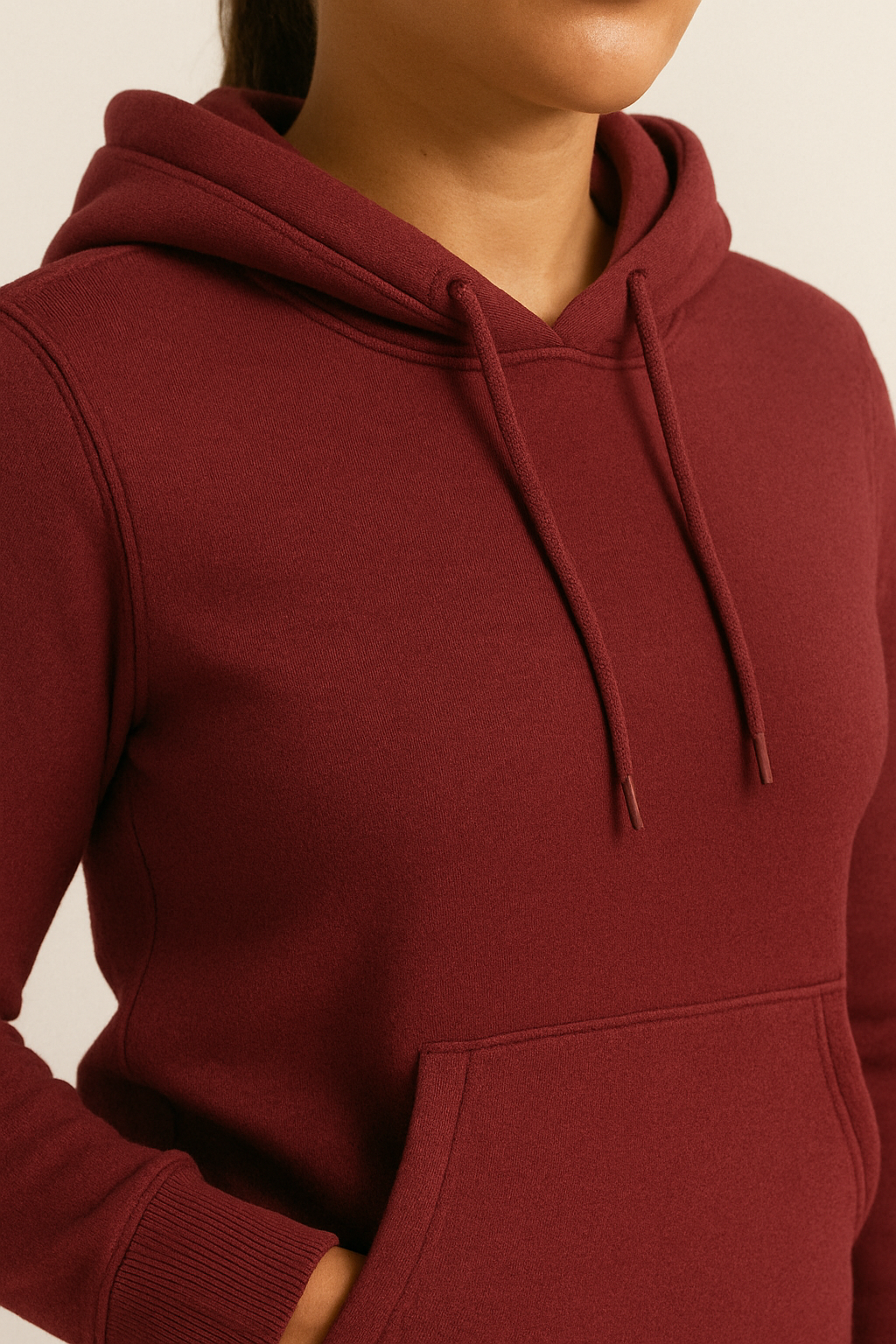 Maroon Women’s Basic Hoodie