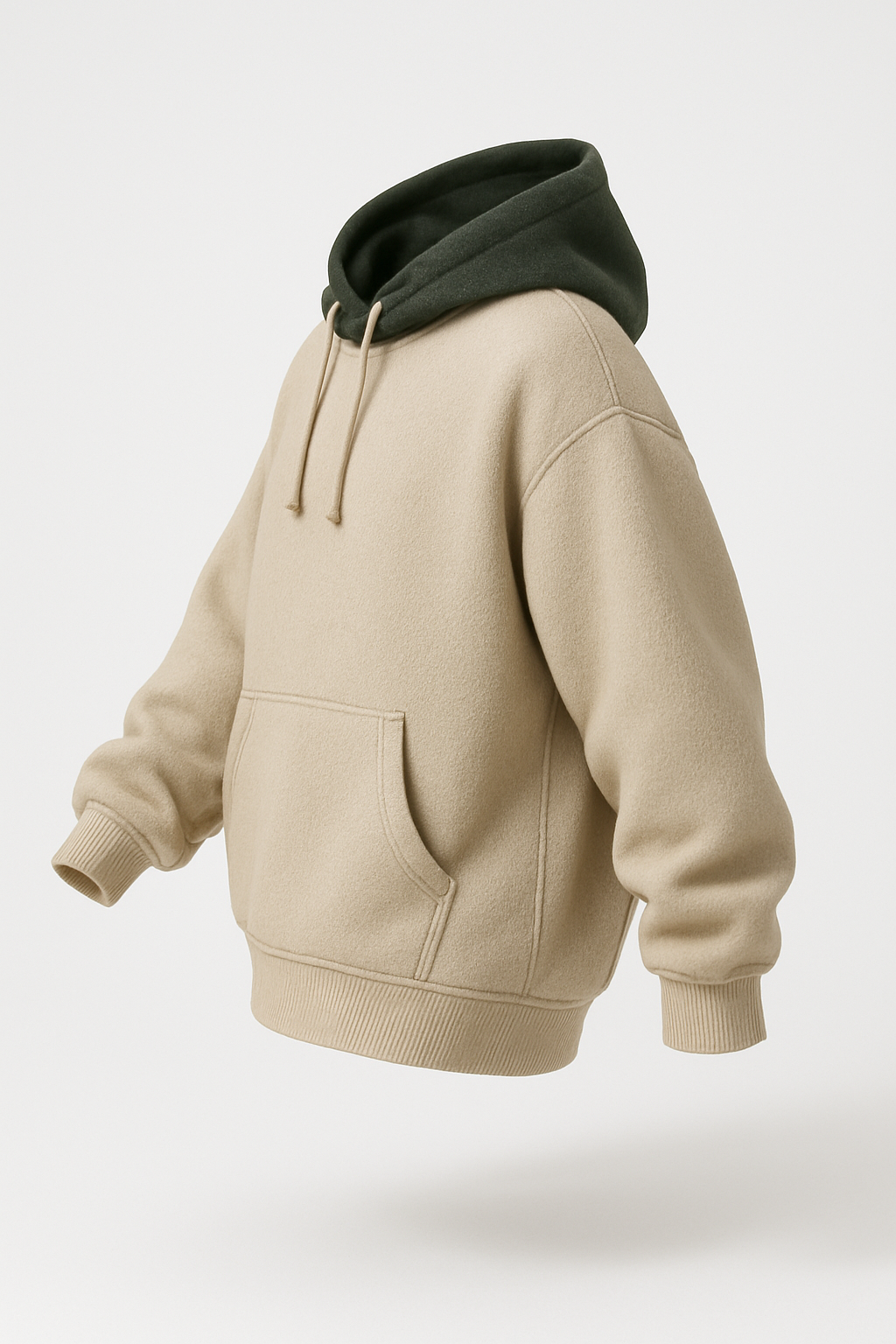 Two-Tone Hoodie for Men – Drop Shoulder