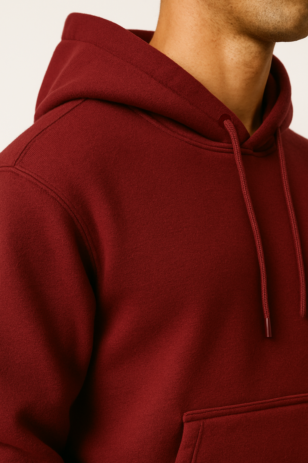 Pack of 2 Men’s Basic Hoodies - Maroon & Beige