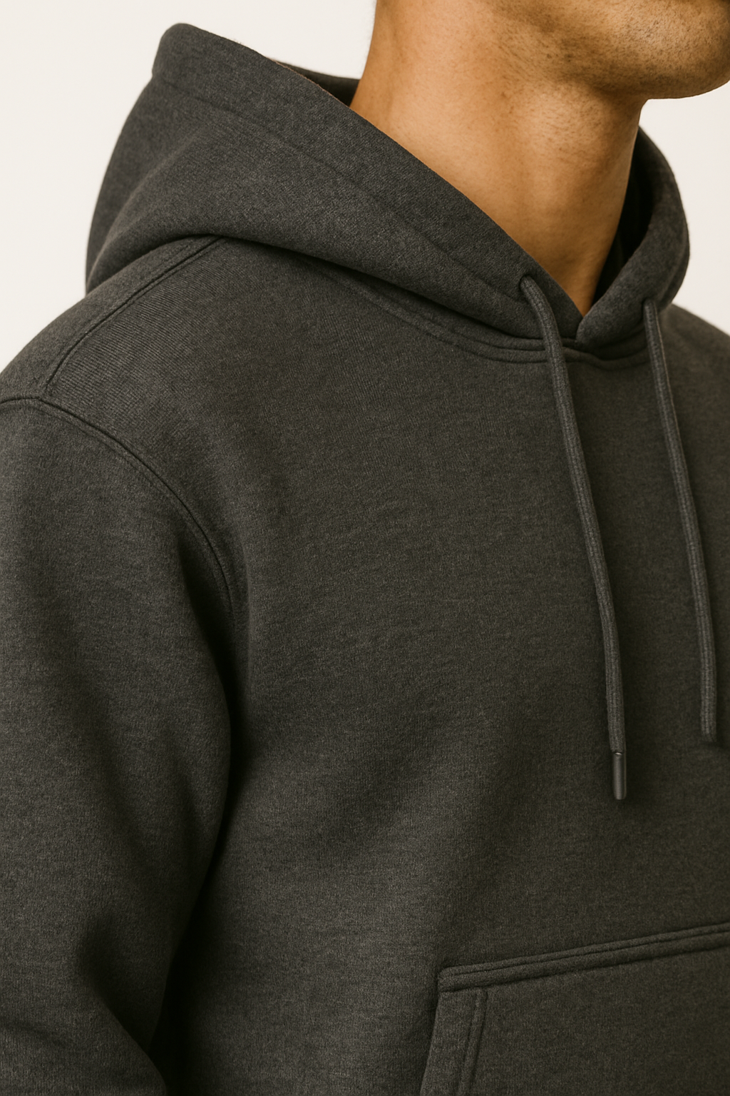 Pack of 2 Men’s Basic Hoodies - White & Charcoal
