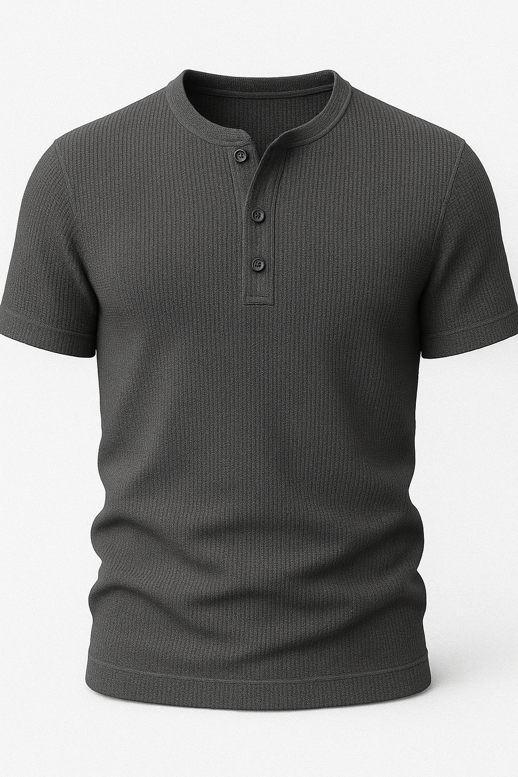 Pack of 2 Waffle Knit Henley T-Shirts