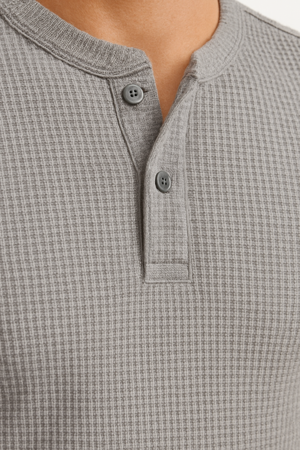 Pack of 2 Waffle Knit Henley T-Shirts